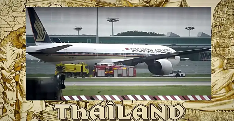 Vliegtuig van Singapore Airlines moet noodlanding bij Suvarnabhumi maken, resulterend in een dodelijk slachtoffer en tientallen gewonden