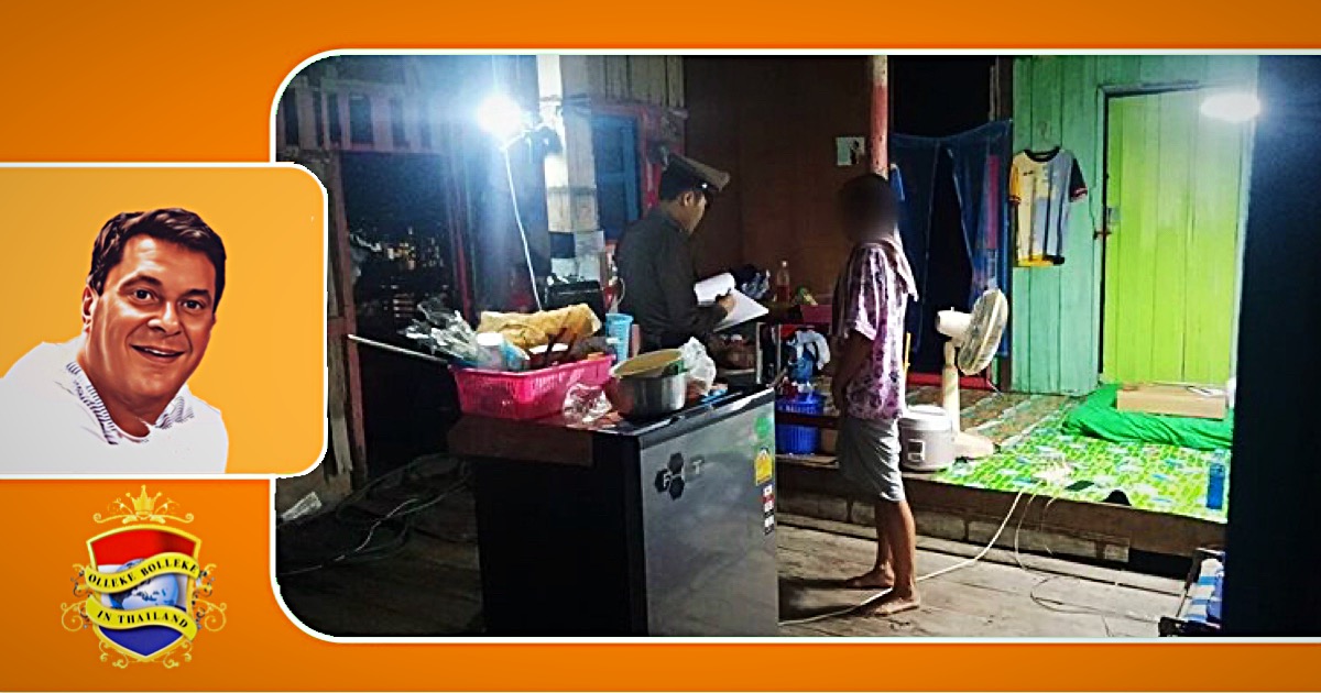 Thaise man in Oost-Thailand legt zijn vriend om, omdat hij hem geen 20 Baht (€ 0,50) wilde lenen