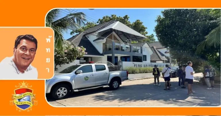 Politie inval bij een feestvilla in Pattaya brengt rust bij de buurtbewoners