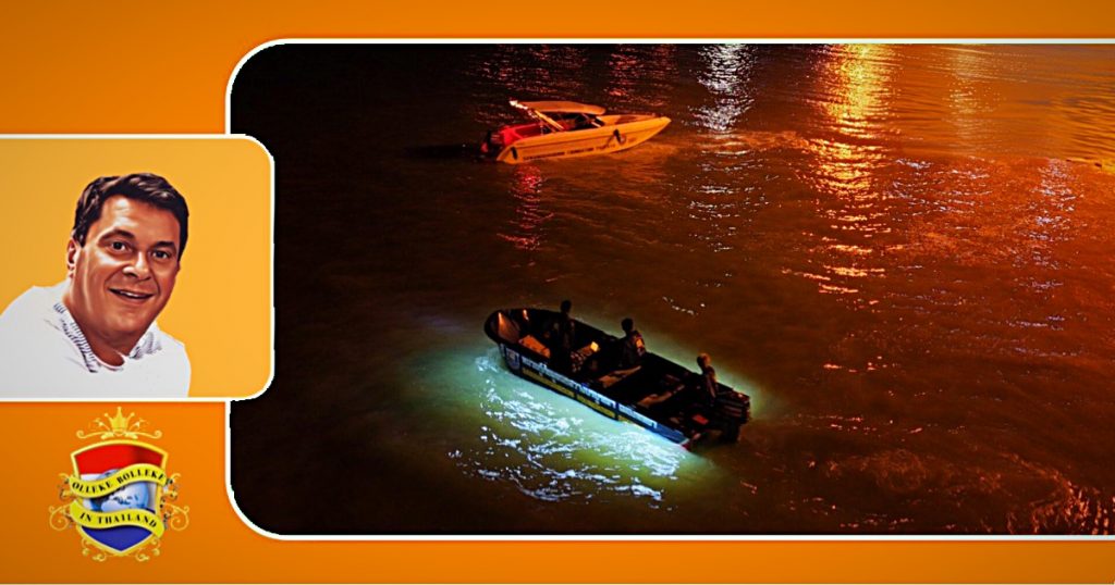 Vissersboot kapseist in Oost-Thailand, een visser weet te overleven maar de kapitein wordt nog vermist