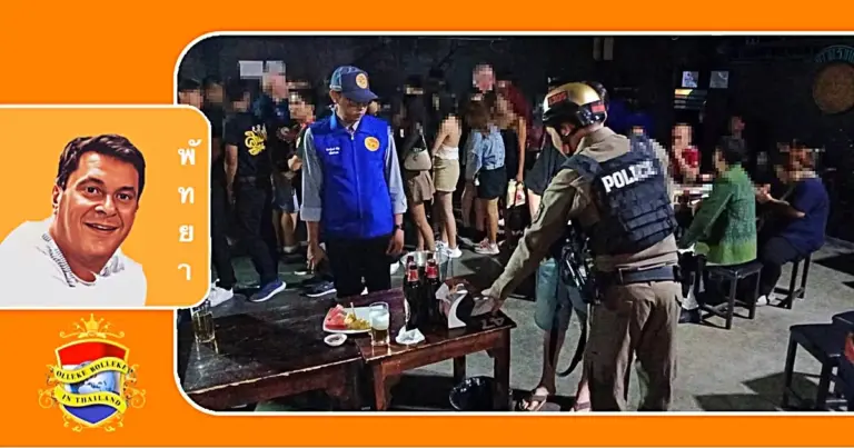 Politie Pattaya in invallen in uitgaansgelegenheden en arresteert twee vermoedelijke drugsgebruikers