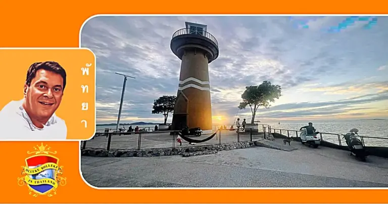 Zorgen over de veiligheid en plezier bij de schilderachtige vuurtoren van Pattaya