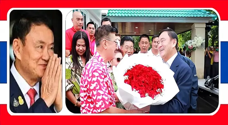 Thaksin Shinawatra verklaart de oorlog aan MFP in de centraal van Thailand gelegen stad Nonthaburi