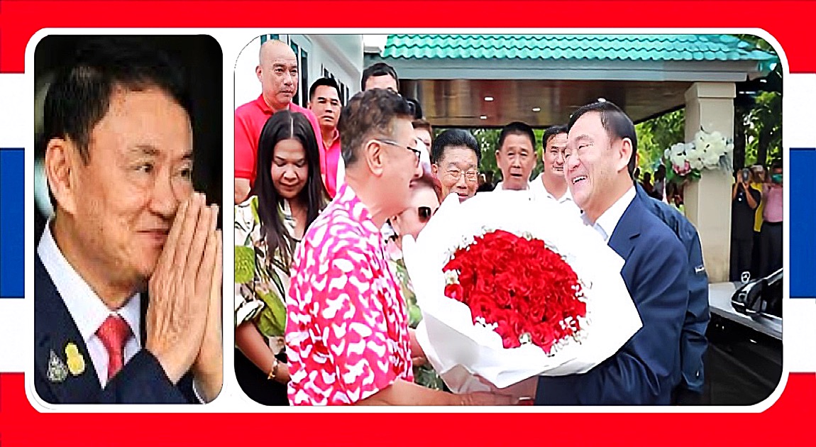 Thaksin Shinawatra verklaart de oorlog aan MFP in de centraal van Thailand gelegen stad Nonthaburi