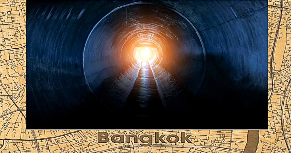 De nieuwe enorme drainage-tunnel in Bangkok gaat komende week open voor rondleidingen 