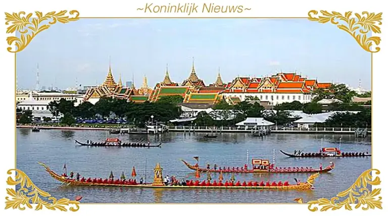 De in oktober geplande Kathin-ceremonie met de Koninklijke schuit processie in Thailand is adembenemend mooi
