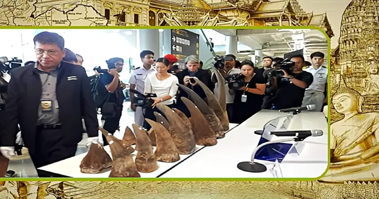 Voormalig openbare aanklager in Thailand aangeklaagd voor het smokkelen van neushoornhoorns