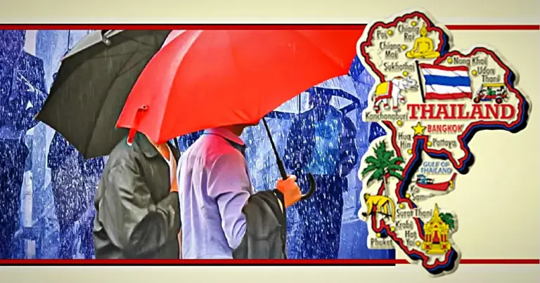 Het meteorologisch instituut van Thailand waarschuwt voor zware regens in 36 provincies, waarbij Bangkok het zwaar te verduren krijgt
