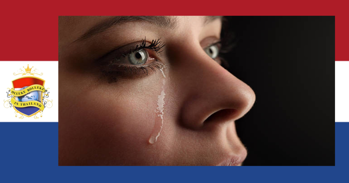 Tranen van ontroering om Thailand