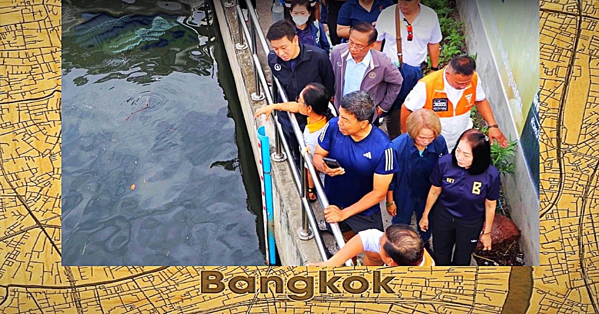 Autoriteiten van de hoofdstad Bangkok houden de uitbraak van invasieve vissoorten in de gaten