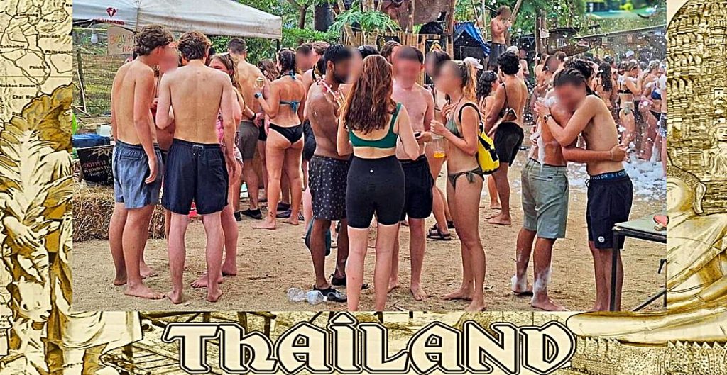 Buitenlandse toeristen creëren in Noord-Thailand hun eigen “Walhalla” met hun eigen intieme fratsen