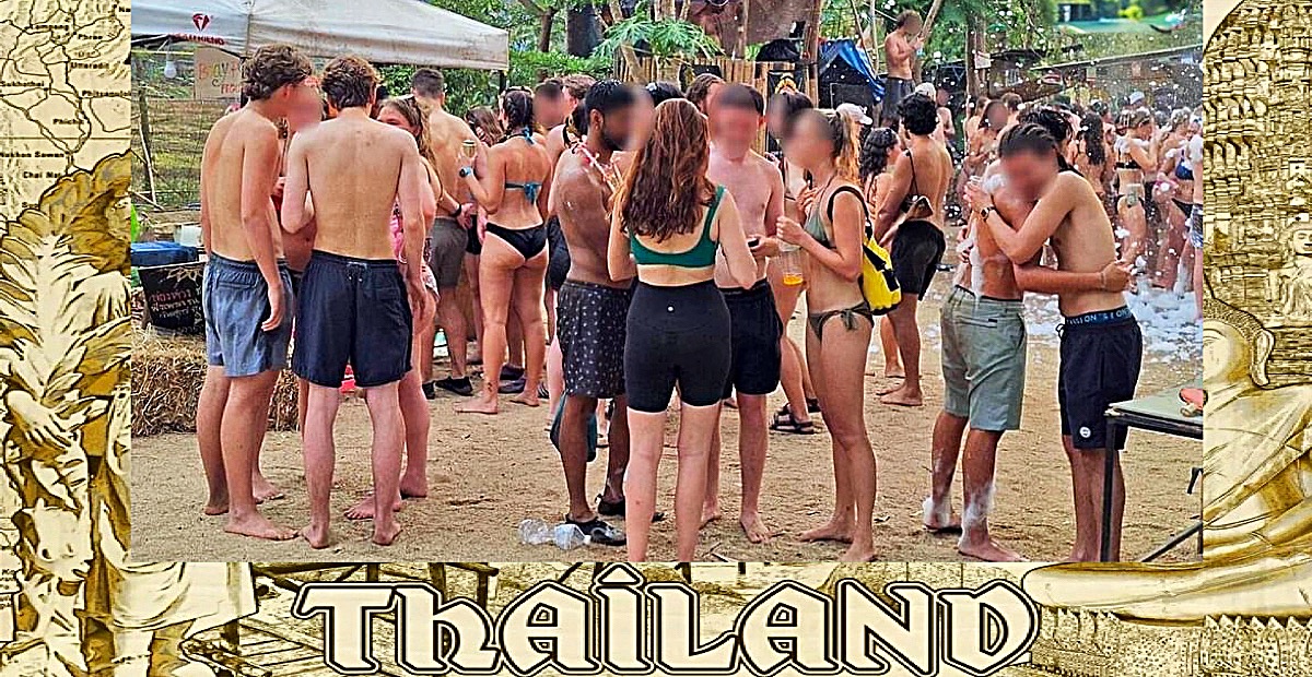 Buitenlandse toeristen creëren in Noord-Thailand hun eigen “Walhalla” met hun eigen intieme fratsen
