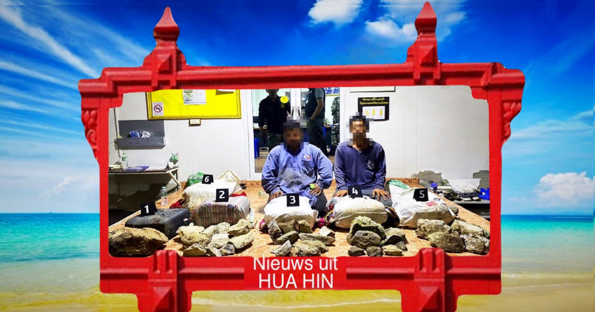 Bende in Prachuap Khiri Khan gearresteerd wegens smokkel van meer dan honderd kilo relikwie stenen