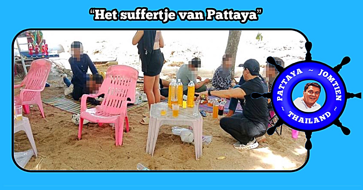 Kratom thee drinkende jeugd zorgt voor onrust op het strand van Pattaya