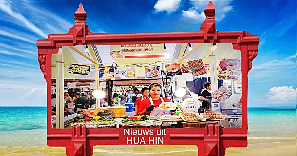 Geweldig voedselfestival in het tambon Khao Takiap van Hua Hin