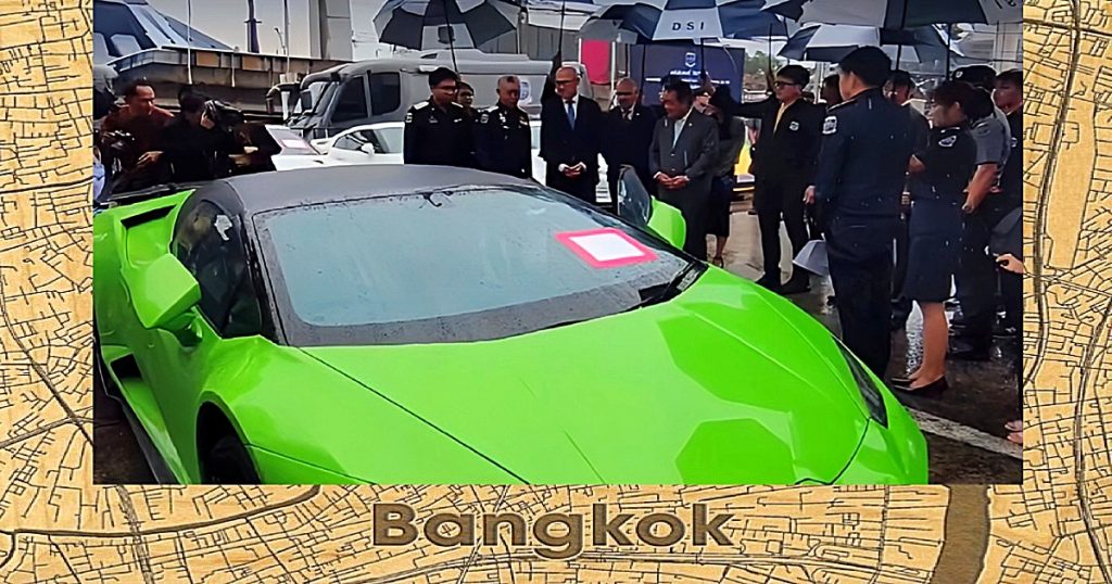 In Thailand staan 30 luxe gestolen bolides klaar om te worden teruggegeven aan de eigenaren in Engeland 