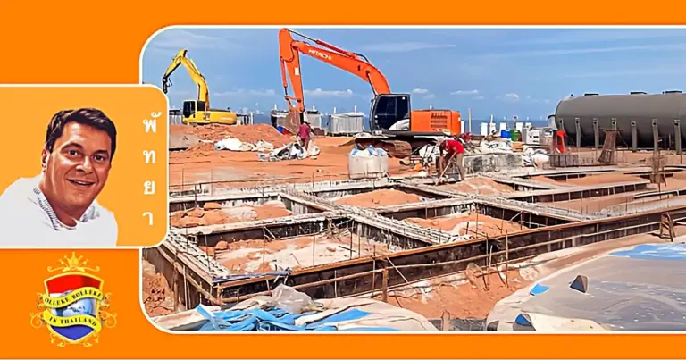 Raadsleden van Pattaya namen de oversteek naar Koh Larn om het afvalwaterzuiveringsproject te inspecteren 