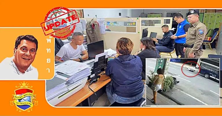 UPDATE | Politie Pattaya staat de weduwe van de verongelukte Chinees na het fatale baht-busongeluk bij
