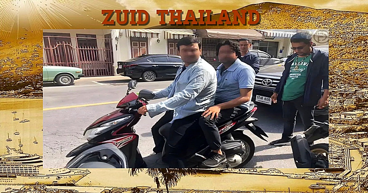 Pakistaanse fraudeurs  in Zuid-Thailand gearresteerd en gewiekste 1.000 baht truc’s, deportatie volgt