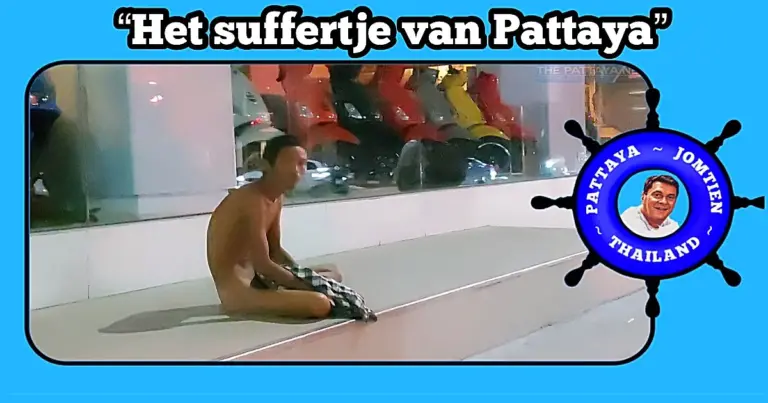 Een poedelnaakte man veroorzaakt een wanorde in Pattaya en verstoort het toerisme
