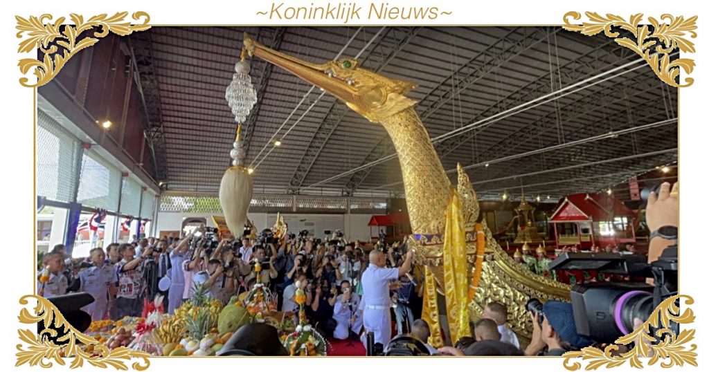 Marine van Thailand bereidt koninklijke schepen voor op de majestueuze processie ter ere van de koning