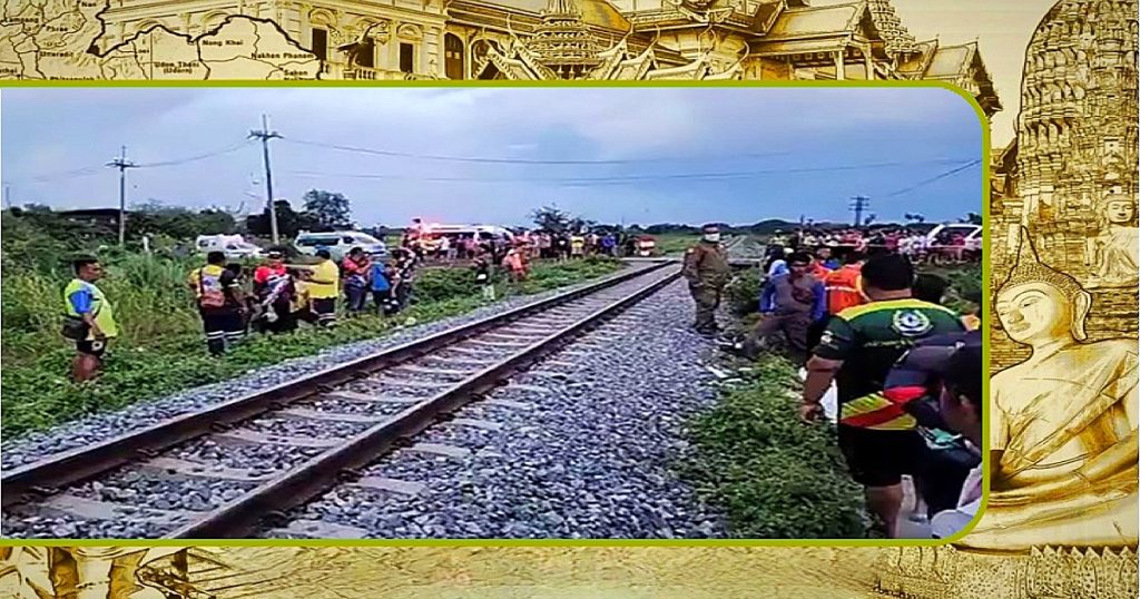 Vijf personen komen op een spoorwegovergang door een aan denderende trein in het noorden van Thailand om het leven