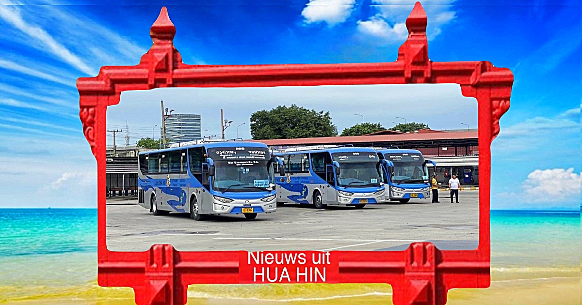 Staats-busbedrijf verzorgt een dienst tussen Hua Hin en de luchthavens van Bangkok