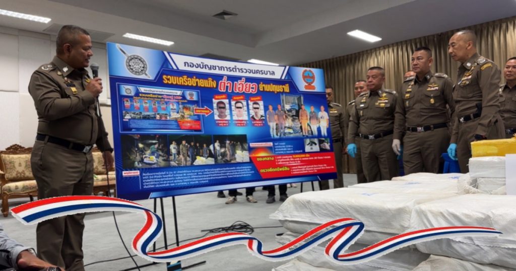 Politie Thailand valt op 183 locaties in het hele land binnen en arresteert 87 verdachten, miljoenen drugs en vuurwapens in beslag genomen