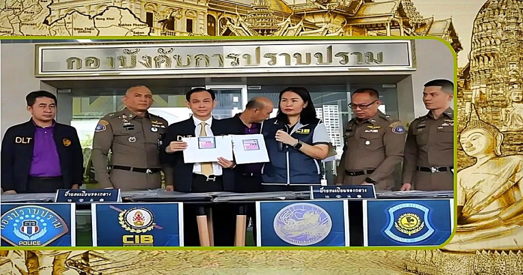 Politie Thailand ontdekt omvangrijke fraude met voertuig-registraties 