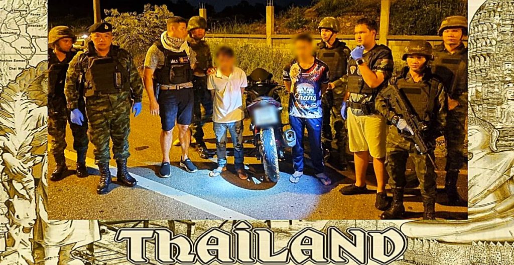 Politie Thailand arresteerde twee verdachten met zes miljoen meth-pillen langs de grens van Chiang Rai en Phayao