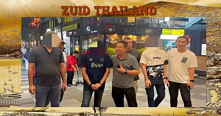 Razzia in Zuid-Thailand, zeven buitenlanders opgepakt voor het visum overschrijding 