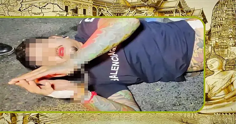 Drugsdealer in Centraal-Thailand gearresteerd nadat hij op een politieagent ondergeplast had
