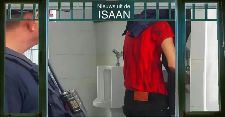 Noordoost-Thailand heeft zijn eigen voyeurisme schandaaltje, 22-jarige verbergt opnames en wordt omringd door vrachtwagenchauffeurs