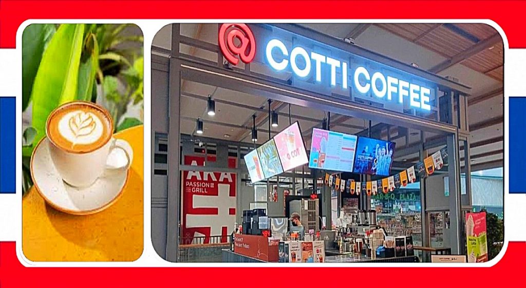 Het Chinese “Cotti Coffee gaat Thailand veroveren met een betaalbaar menu