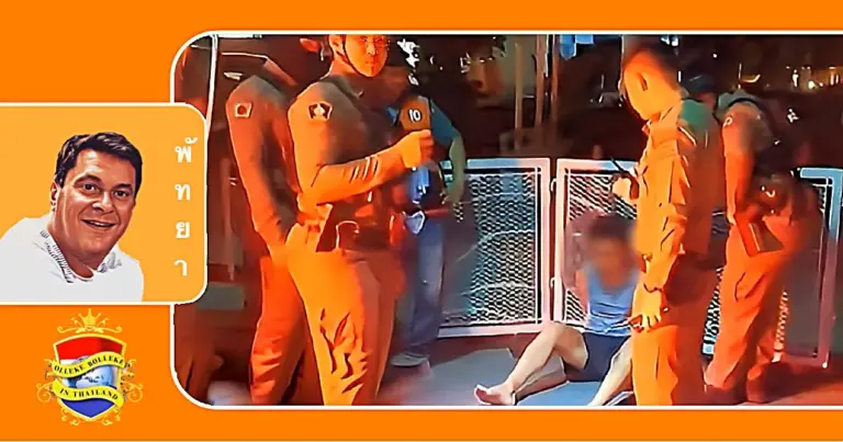 Chinese toerist probeert in Pattaya te vluchten na een aanrijding met een politieagent