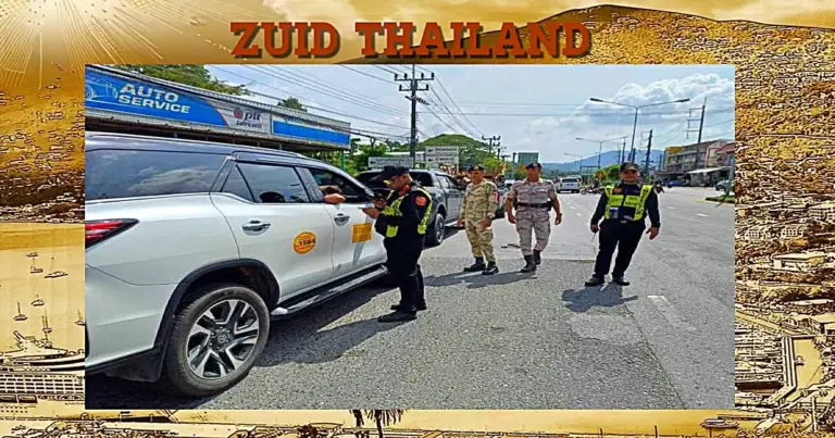 Politie haalt in Phuket illegale taxi’s van de weg