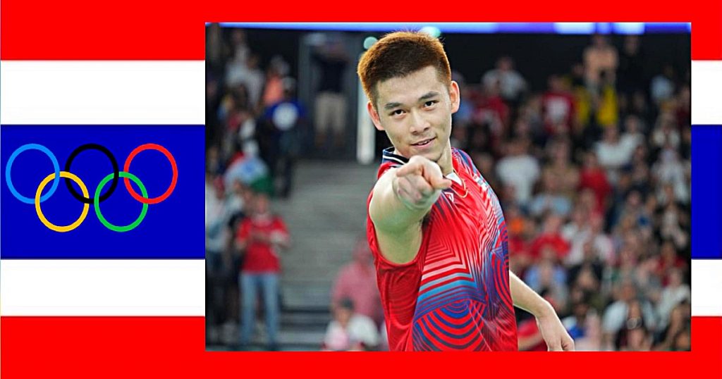 Kunlavut Vitidsarn stelt tijdens de Olympische zomerspelen in Parijs, de eerste badminton medaille veilig, op naar goud!