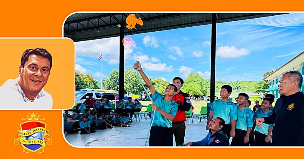 Leraren en leerlingen van scholen in Pattaya & omgeving getraind in brandpreventie en -reactievaardigheden