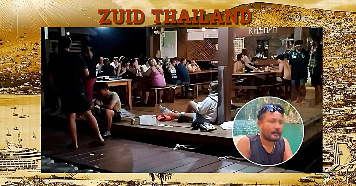 Levensbedreigende redding in Zuid-Thailand, 22 toeristen w.o. 2 Nederlanders moesten worden gered, de Thaise gids kwam om het leven