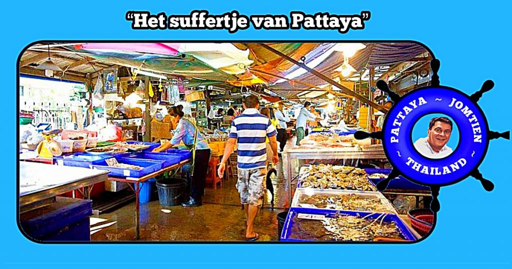 De vismarkt van het tambon Naklua van de kustplaats Pattaya gaat opnieuw ingericht worden