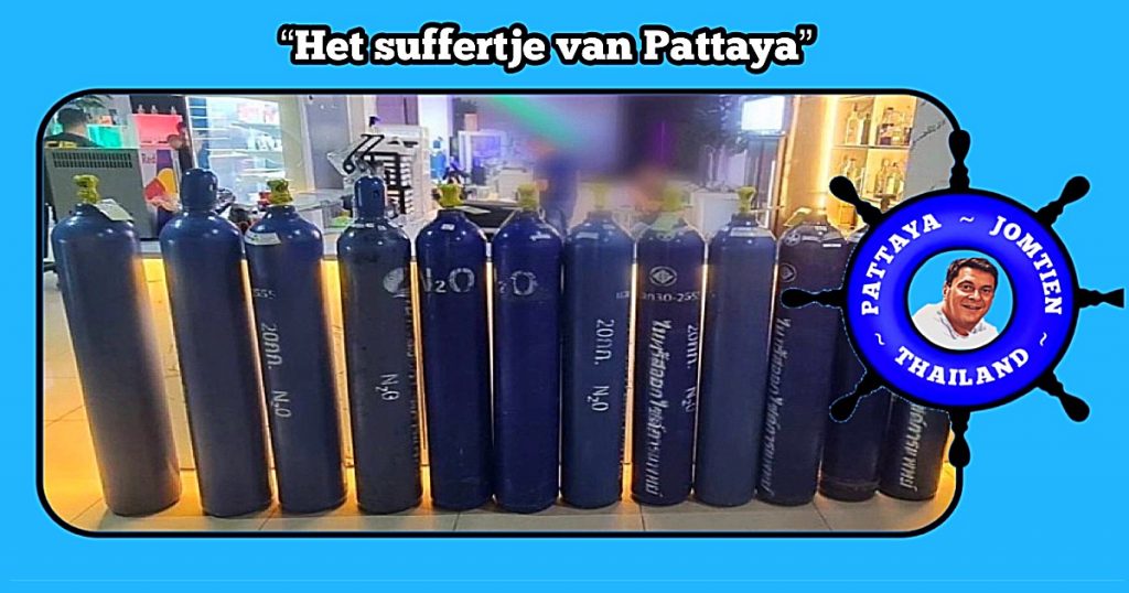 Politie stopt de verkoop van lachgas in de Walking Street van Pattaya