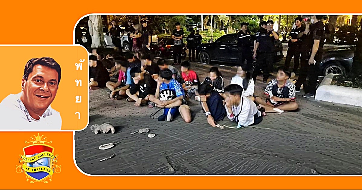 Politie treedt hard op tegen motorbijeenkomsten van de jeugd bij de stranden van Pattaya