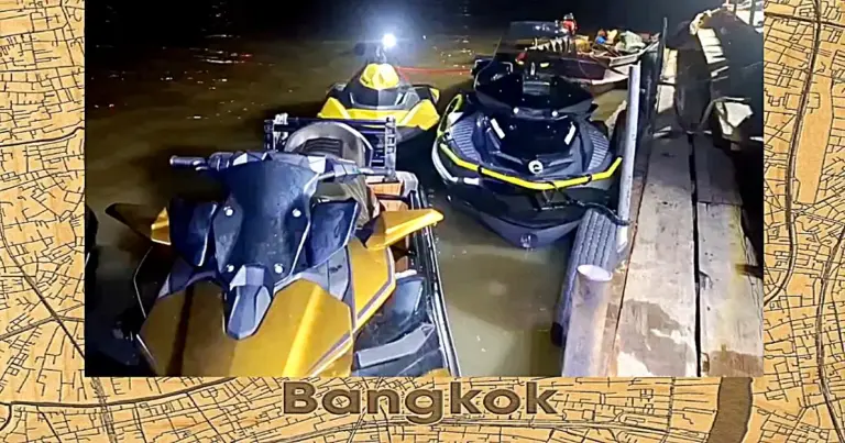 Twee personen vermist bij een bootongeluk op de Chao Phraya-rivier in Bangkok