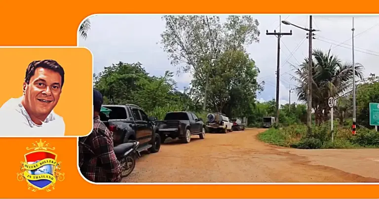 Dorpsbewoners van het tambon Huai Yai eisen dringende reparaties van de wegen en straatverlichting