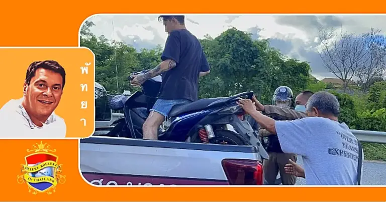 Notoire dief van motorfietsen in de darkside van Pattaya door burgers aangehouden 