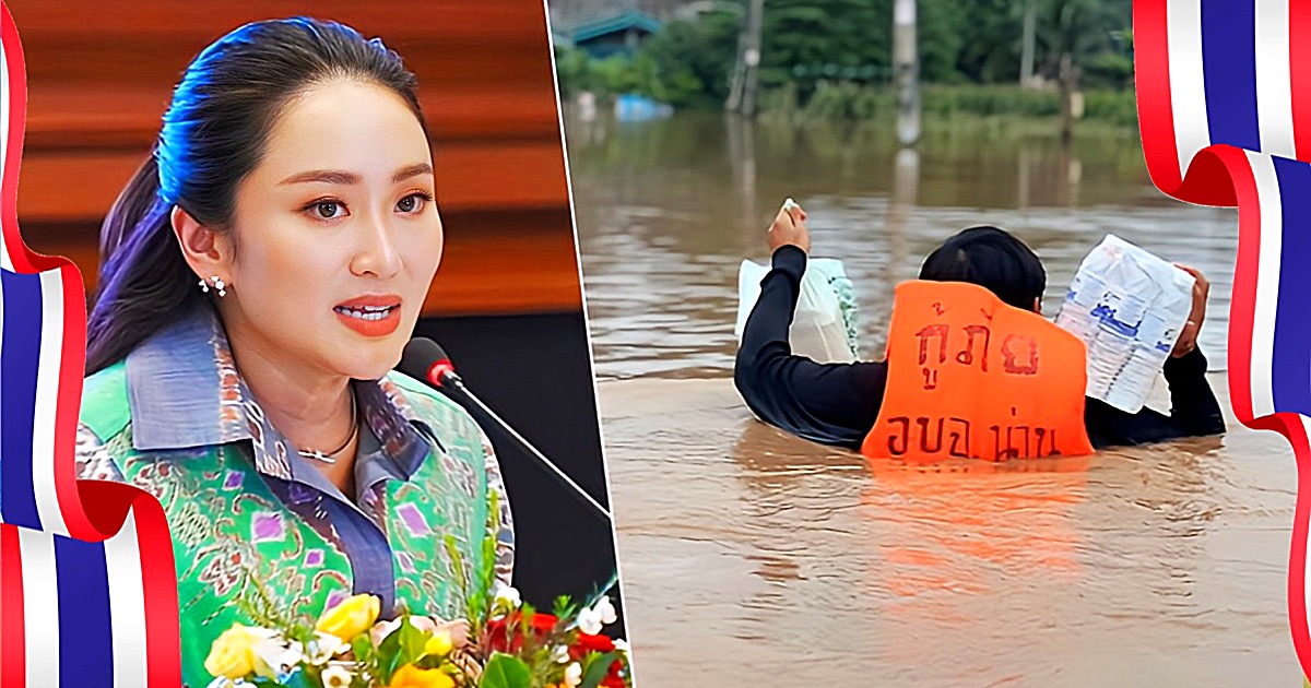 De nieuwe premier, Khun Paetongtarn Shinawatra sprak haar bezorgdheid uit over overstromingen in het noorden van Thailand 