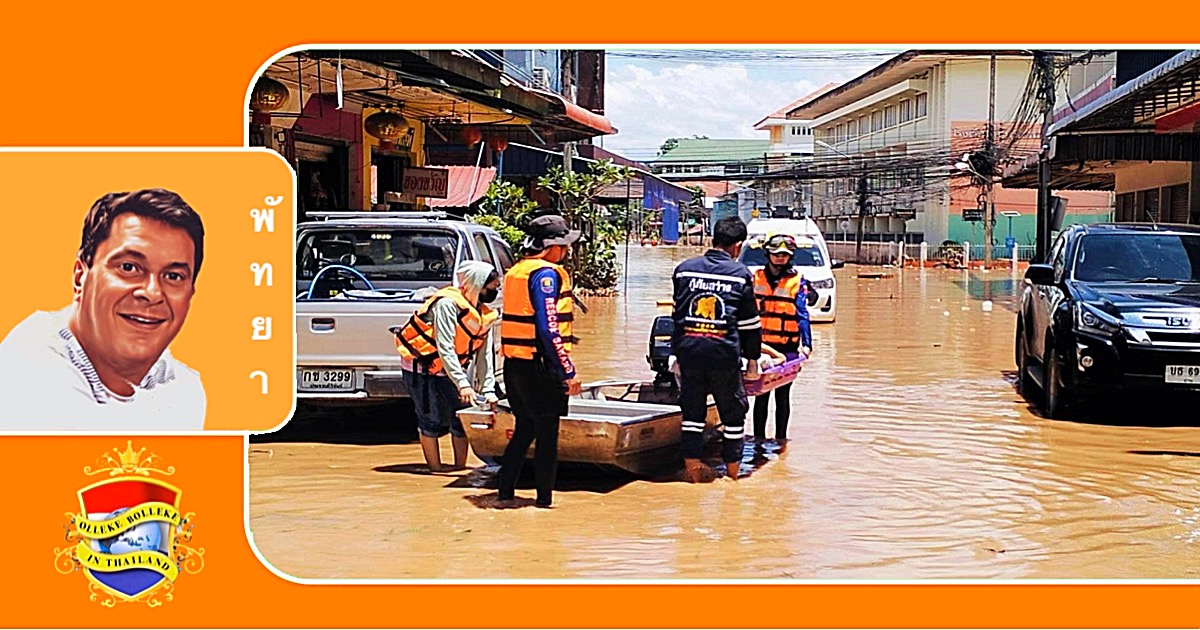 Pattaya organiseert donatiecampagne om slachtoffers van overstromingen in Noord-Thailand te helpen