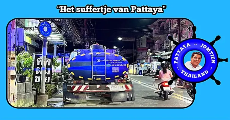 Jongeman door een waterwagen in Pattaya overreden, de chauffeur slaat op de vlucht