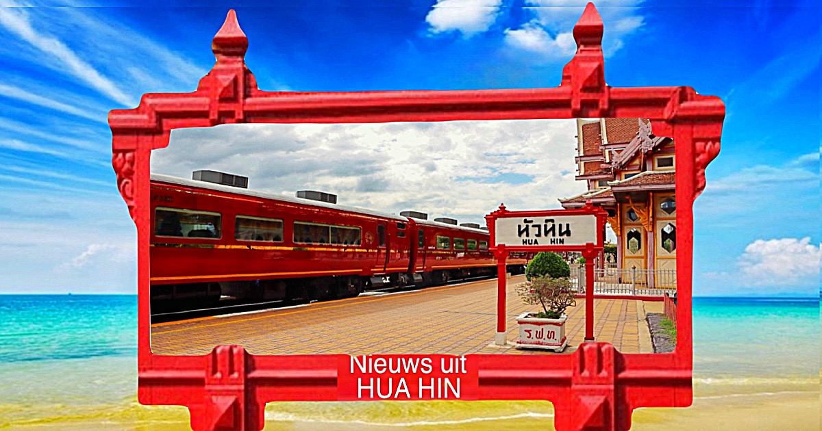 De speciale Royal Blossom-toeristentrein zal deze maand elk weekend Hua Hin bezoeken