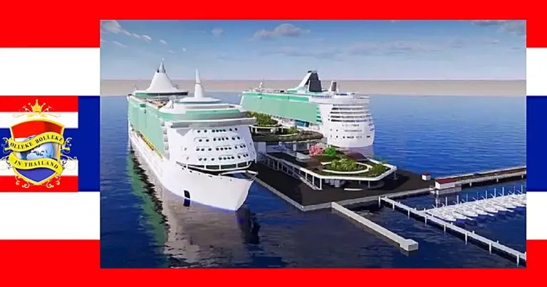 Thailand heeft de bouw van drie grote cruise-havens in de planning staan